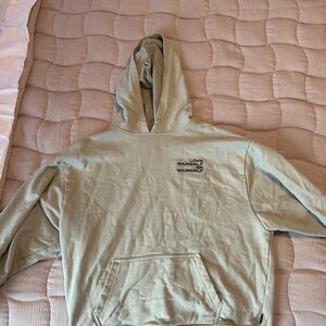 Vans Green Hoodie with Motivational Text